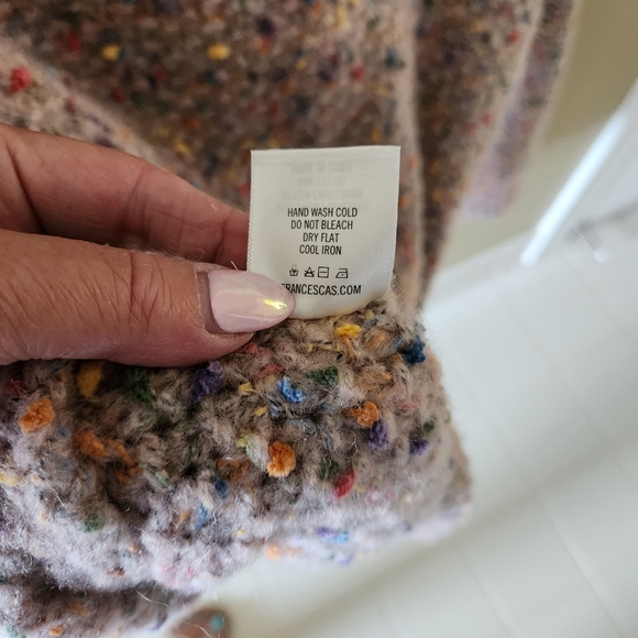 Nwot Harper Heritage Cable Knit Confetti Crewneck Sweater - Picture 8 of 9